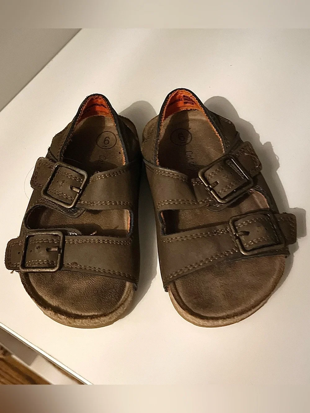 Cat & Jack Toddler Adjustable Double-Buckle Sandals in Brown